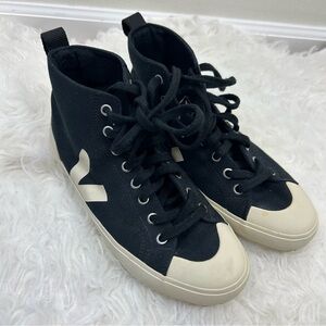 Veja Nova High-Top Canvas sneakers black Pierre size: 7